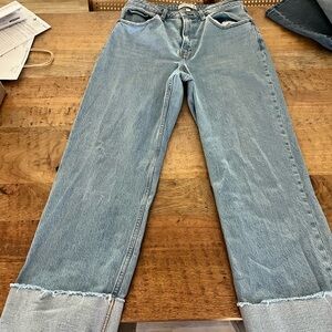 Curve Love High Rise 90s Relaxed Jean Size 30/10 in Light Wash